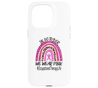 Occupational Therapy Rainbow Women Breast Cancer Awareness Case for iPhone 15 Pro