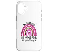 Occupational Therapy Rainbow Women Breast Cancer Awareness Case for iPhone 16 Plus