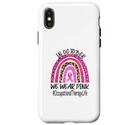 Occupational Therapy Rainbow Women Breast Cancer Awareness Case for iPhone X/XS