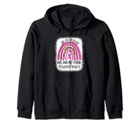 Occupational Therapy Rainbow Women Breast Cancer Awareness Zip Hoodie