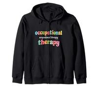 Occupational Therapy Retro Cute OT Therapist Assistant Zip Hoodie