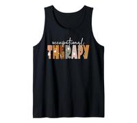 occupational Therapy Squad Funny Matching Therapist Floral Tank Top