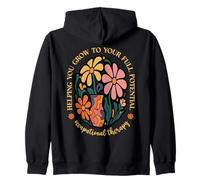 Occupational Therapy Therapist Gift Helping You Grow OT Day Zip Hoodie