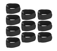 Occupiedpet 10pcs Noise Free Rooster Neckband, AntiHook Nylon Chicken Collar, 7.09x0.79in Prevent Chickens Screaming Collar for Pet Roosters Black (Upgraded Set)