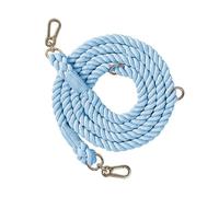 Occupiedpet Braided Dog Leash Double Head, Handcrafted Rainbow Training Leash with Gold Hardware, Multifunctional 82.7x0.5in Pet Lead for Running and Walking Activities (The sky is blue)
