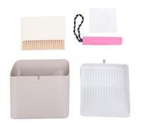 Occupiedpet Cat Litter Scoop with Holder Broom Dustpan Set Detachable Stainless Steel Kitty Litter Scooper 7.09 x 7.09 x 3.15in
