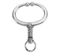 Occupiedpet Cattle Nose Ring Stainless Steel Bull Nose Ring with Adjustable Traction Bolt Large Size Cow Pliers for Livestock Breeding No Punching Required (L)