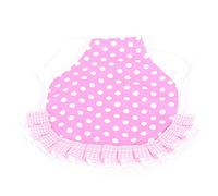 Occupiedpet Chicken Saddle Hen Apron, Fabric Back Protector with Elastic Straps, Feather Cover for Poultry, Adjustable Wing and Back fendering, Size 8.6 x 7.9 Inches (Pink dots)