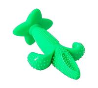 Occupiedpet Corn Shaped Dog Chew Toy, T P R Teeth Grinding Plaything for Aggressive Chewers, Interactive Anxiety Relief Pet Toy for Boredom (Green)