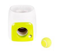 Occupiedpet Dog Ball Launcher Machine, Interactive Tennis Ball Roller with Treat Reward, ABS Pet Toy for Indoor and Outdoor Play