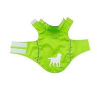 Occupiedpet Dog Raincoat, Reflective Lightweight Double Layer Puppy Rain Jacket, Adjustable Pet Raincoat for Small Dogs Like Teddy (Green)