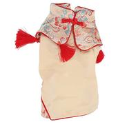 Occupiedpet Dog Tang Suit, Chinese Style Cotton Cheongsam for Small and Medium Dogs, Traditional Spring Summer Pet Costume with Snap Closure Design (XL)