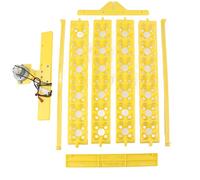 Occupiedpet Egg Incubator Tray, 24 Egg Capacity Four Leaf Flower Design with 4W Motor, Automatic Turning System for Chicken Duck Quail (12V)