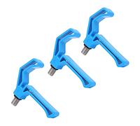 Occupiedpet Fishing Rod Rest Holder, Plastic Big Opening Fish Pole Holder, Thick Hard Material, Compatible with Various Standard Brackets, Suitable for All Fishing Rod Types (Blue)