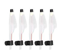Occupiedpet Fishing Rod Tip Cap, 5pcs PVC Telescopic Rod Tip Cover, Adjustable Design, Strap Fixed, Guide Ring Wire, Lightweight (3#)