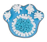 Occupiedpet Flannel Dog Snuffle Pad, Interactive Feeding Mat With Non-Slip Base And Travel Strap, Slow Eating And Scent Training Activity For Canine Companions, 19.7 X 22 Inches