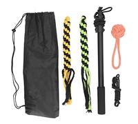 Occupiedpet Flirt Pole Toy, Retractable Aluminium Alloy Teaser Wand, Foam Anti Slip Handle Interactive Pole, Multi Pieces Exercise Toy for Small Medium Large Dogs