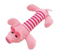 Occupiedpet Flying Pig Pet Plush Toy Interactive Squeaky Stuffed Toy Anxiety Reduction Chewing plaything for Dogs Cats