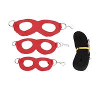 Occupiedpet Hamster Harness Leash Set, Super Soft Artificial Leather And Nylon Small Pet Walking Gear, 3 Size Chest Strap For Honey Gliders And Rats (Red)