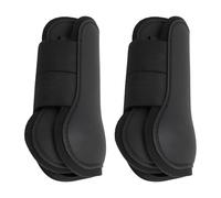 Occupiedpet Horse Tendon Boots, TPU and SBR Open Front Leg Protectors, 1 Pair Multifunctional Horse Boots for Jumping Trail Riding and Daily Training (Small Size)