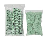 Occupiedpet Livestock Ear Tags, 100PCS Rectangular TPU Animal Tags Printed 1 to 100, Orange Or Green Identification Markers For Goat Sheep And Pig (Green)