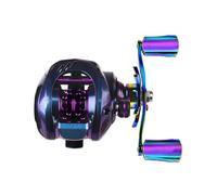 Occupiedpet Micro Baitcasting Reel, Metal Body 10kg Drag 7.2:1 Gear Ratio, 9-Speed Magnet Braking System, Brass Gear Non-Slip Rocker Arm (right hand)