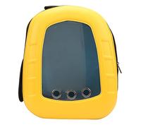 Occupiedpet P e t V o y a g e r Space Capsule Backpack, Breathable Pet Carrier for Small Dogs and Cats, EVA Material Backpack with Viewing Window, 42 x 37 x 25 cm Assembled Size (Yellow)