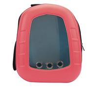 Occupiedpet P e t V o y a g e r Space Capsule Backpack, Breathable Pet Carrier for Small Dogs and Cats, EVA Material Backpack with Viewing Window, 42 x 37 x 25 cm Assembled Size (Red)