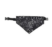Occupiedpet Pet Bandana Scarf, Adjustable Triangle Collar with Polyester Fabric, Decorative Handkerchief for Mini Pigs Dogs and Cats, Stylish Neckwear Accessory (M)