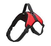 Occupiedpet Pet Harness Leash, Reflective Explosion Proof Dog Harness with Leash, Adjustable Outdoor Vest for Small Medium Large Dogs (Red)