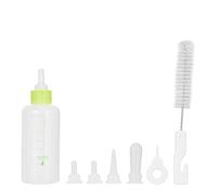Occupiedpet Pet Nursing Bottle Set, 6 Piece 60ml Silicas Gel Feeding Kit with Spare Nipples and Brush, for Puppies Kittens and Small Animals (Green)
