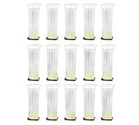 Occupiedpet Plastic Queen Bee Cage, 15 Pack Anti Bite Protectors For Queen Rearing And Beekeeping, Size 3 X 1.2 X 1.2 Inches