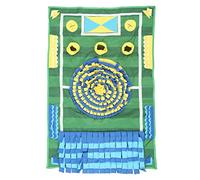Occupiedpet Polyester Cotton Pet Sniffing Pad, Football Field Design Interactive Feeding Mat For Canine Enrichment And Slower Eating, 39.0 X 26.4 Inches