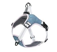 Occupiedpet Reflective Dog Harness Vest, Adjustable No Escape Oxford Fabric Design with Nylon Strap and Hook Loop Fasteners for Safety