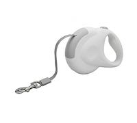 Occupiedpet Retractable Dog Leash, 118.1 inches Automatic Pet Traction Rope with 360 Degree Rotation and 60kg Tensile Force, ABS and Metal Construction for Medium Large Dogs (Grey White)