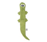 Occupiedpet Squeaky Lizard Dog Toy, Plush Chew Toy with Sound for Teeth Grinding and Training, Green Animal Figure 50cm for Small Medium Large Dogs (Green)