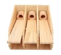 Occupiedpet Wooden Pet Puzzle Toy, Interactive Foraging and IQ Training Toy with Levers and Bottle, Safe Wood and Composite Board for Dogs, Cats, Rabbits