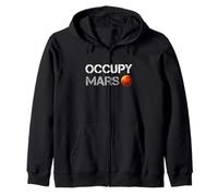 OCCUPY MARS Official Space NASA Mission (Distressed Look) Zip Hoodie
