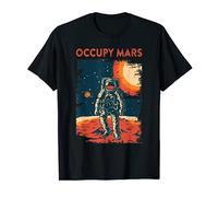 Occupy Mars Red Planet Astronaut Walking on Surface of Mars T-Shirt