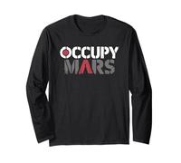 Occupy Mars Red Planet Distressed Space Explorer Long Sleeve T-Shirt