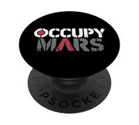 Occupy Mars Red Planet Distressed Space Explorer PopSockets Adhesive PopGrip