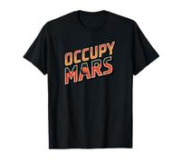 Occupy Mars Retro Space Astronomy Exploration Graphic T-Shirt