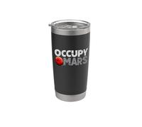 Occupy Mars Space Explorer Planet Astronomy Astronaut Stainless Steel Insulated Tumbler