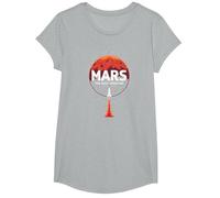 Occupy Mars: The Next Frontier Space Exploration T-Shirt, Girls, Heather Grey, Medium