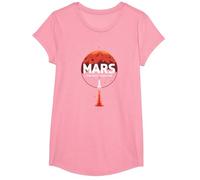 Occupy Mars: The Next Frontier Space Exploration T-Shirt, Girls, Pink, XS