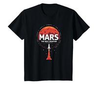 Occupy Mars: The Next Frontier Space Exploration T-Shirt, Kids, Black, 2 Years