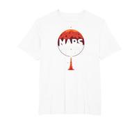 Occupy Mars: The Next Frontier Space Exploration T-Shirt, Men's Big and Tall, White, 2X Tall
