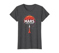 Occupy Mars: The Next Frontier Space Exploration T-Shirt, Women, Dark Heather Grey, XS