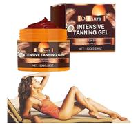 Oce Aura Intensive Tanning Gel, Oce Aura Golden Shimmer Intensive Tanning Cream, Intensive Tanning Gel - Instant Tan Enhancer, Water-Resistant With Carrot And Coconut Oil, 5.29 Fl Oz (1pcs)
