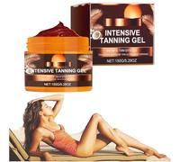 Oce Aura Intensive Tanning Gel, Sunbed Tanning Accelerator, Oce Aura Golden Shimmer Intensive Tanning Cream, Carotene Tanning Gel, Premium Tan Accelerator Cream for Sunbeds & Outdoor Sun (1PC)
